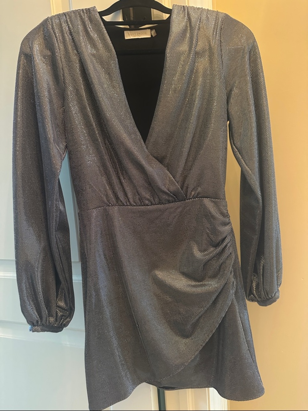 Ramy Brook Stylish metallic grey mini dress